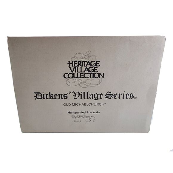 Dept 56 Old Michael's Church HERITAGE VILLAGE COLLECTION Dickens Village #5562-0 - Picture 6 of 16